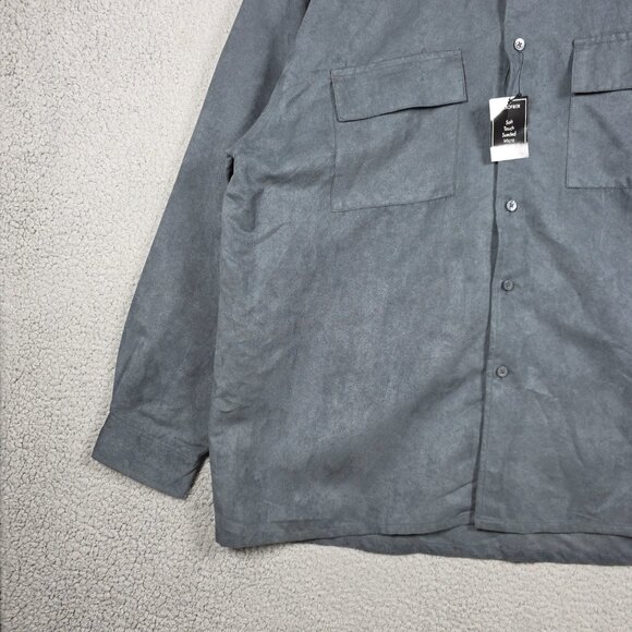 Vintage George Shirt Mens Size XL Sueded Button Down L/S Classic Relaxed Fit NWT - Picture 5 of 12
